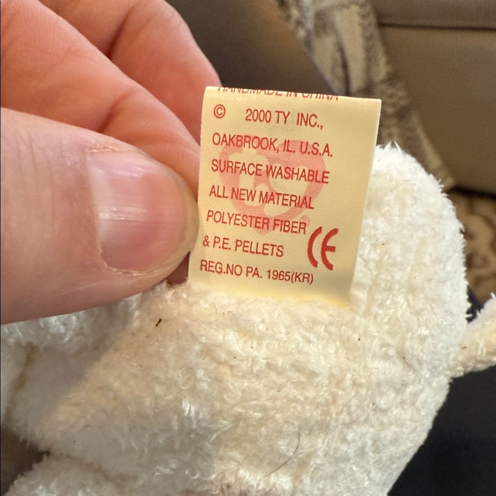Ty Polar Bear Plush - Aurora - Picture 5 of 5